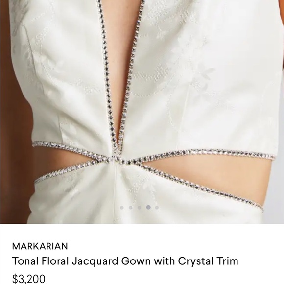 Bridal Markarian Dress- Size 0 - Picture 3 of 3